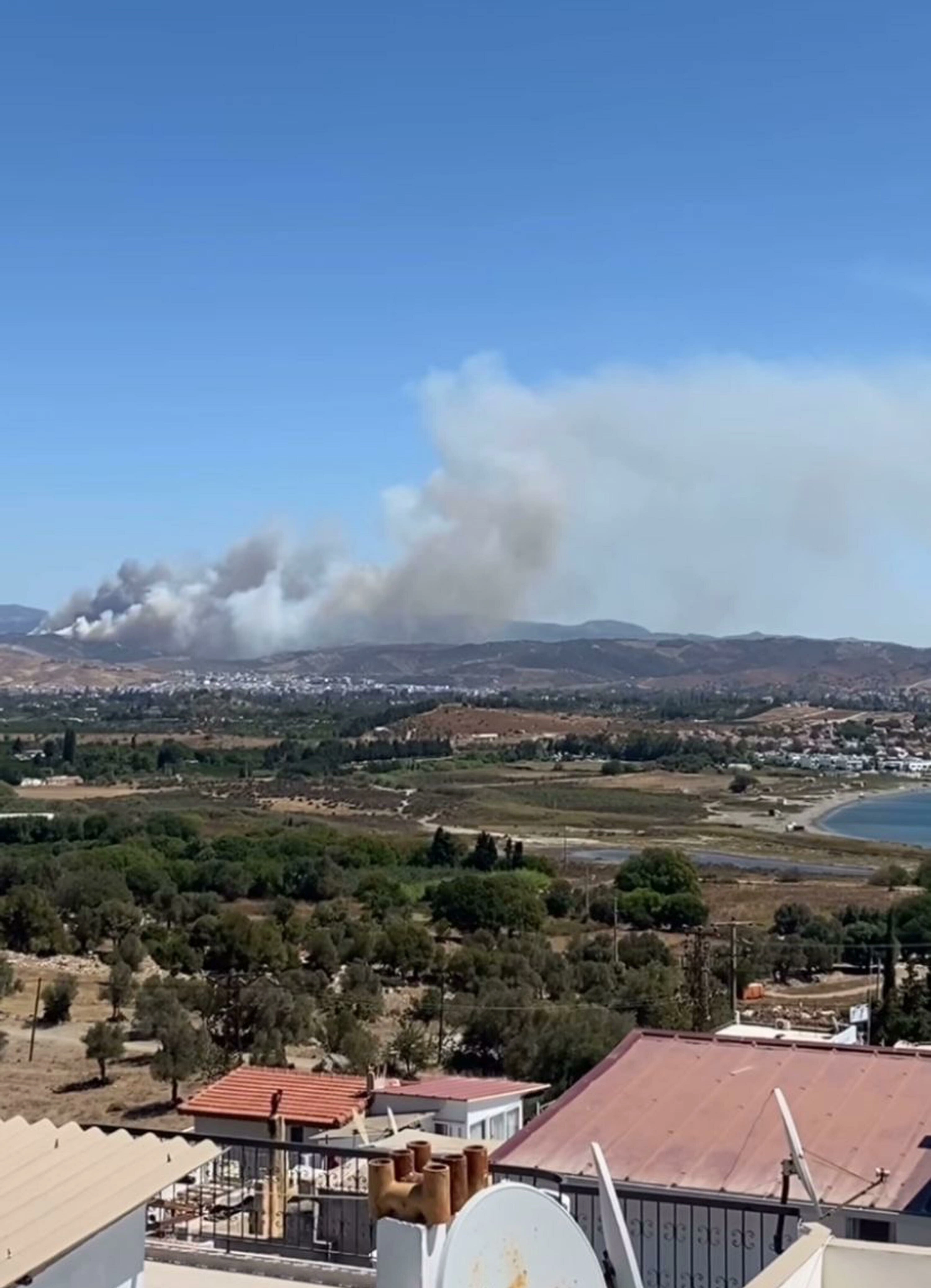 İzmir Seferihisar’da Orman Yangını