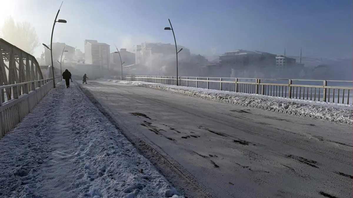 Ardahan sıfırın altında 39,7 dereceyle Türkiye'nin en soğuk ili oldu