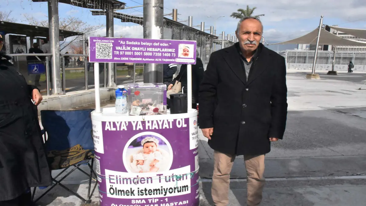 SMA'lı torunu için gönüllülerle el ele verdi