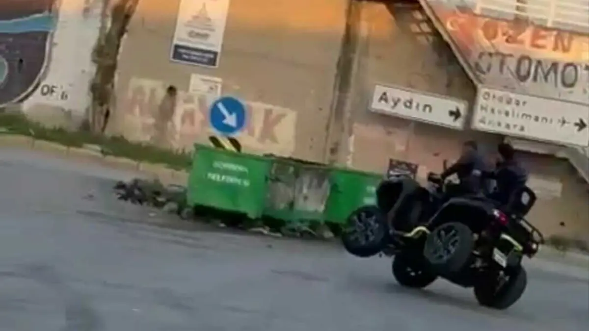 ATV ile drift atan sürücüye 146 bin lira ceza
