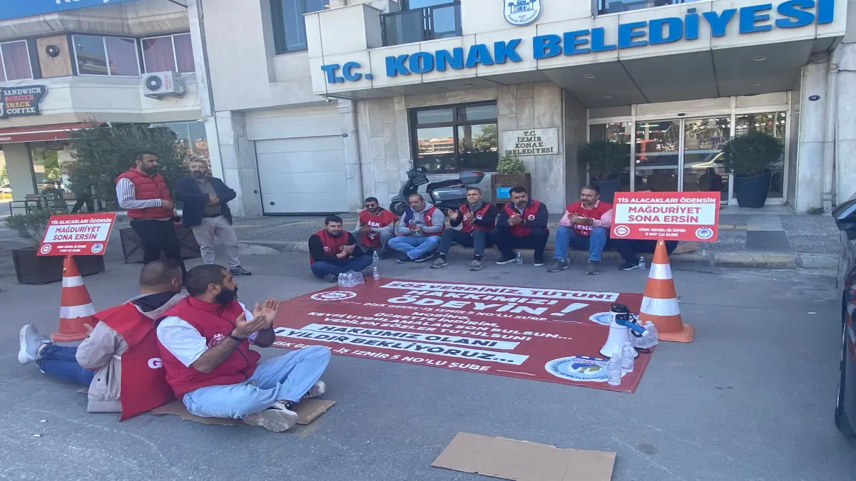 Konak Belediyesi’nde işçilerden eylem