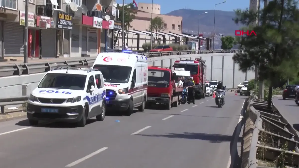 İzmir'de bariyerlere çarpan motosikletin sürücüsü öldü