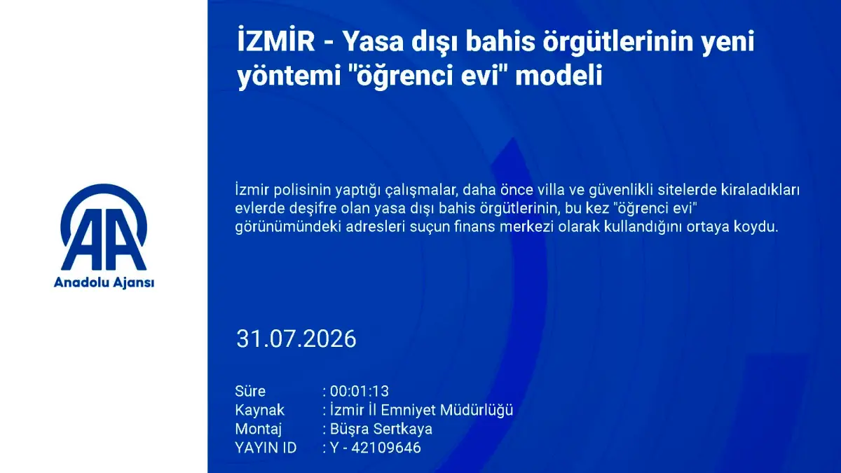 Yasa Dışı Bahis Örgütlerinde Yeni Yöntem: 